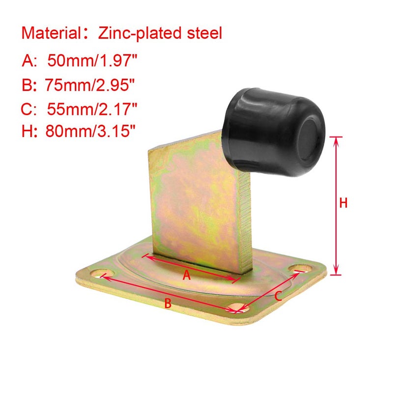 Skelang Gate End Stop Floor, Sliding Gate Stop with Base, Heavy Duty Gate Stopper Mount for Sliding Driveway Gate, Swing Door, Rolling Gate, 1 Pcs - Image 3
